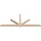 Ekena Millwork Kennewick Smooth Timber Gable Bracket, Douglas Fir, 96"W x 40"H x 3 1/2"D x 3 1/2"F, 10/12 Pitch GBW096X40X0404KEN00SDF - alternate 4